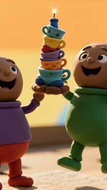 claymation style